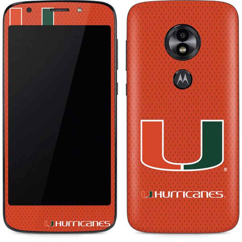 University of Miami Hurricanes Jersey Moto E5 Play Skin